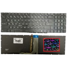 Msi MS-1772 MS1772 Notebook Klavye (Siyah TR Rgb Aydınlatmalı)